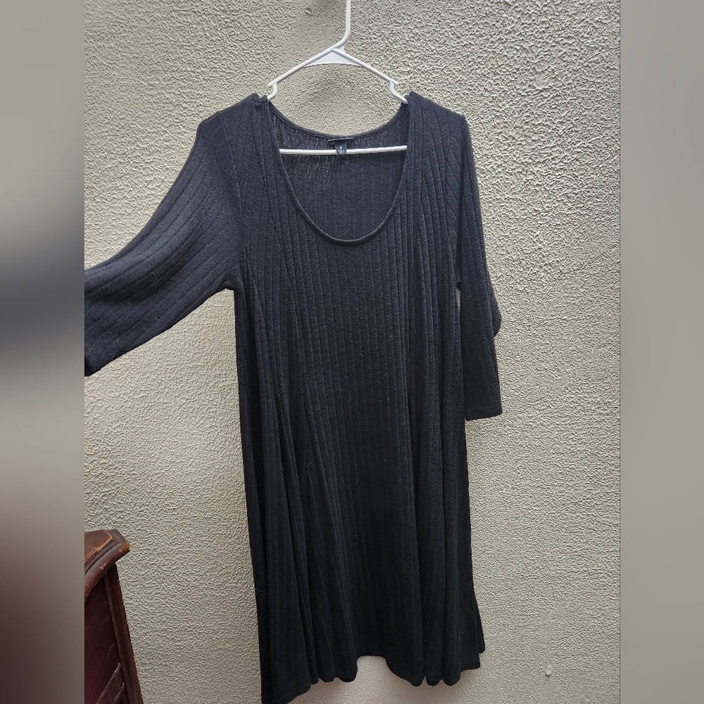 Torrid black ribbed dress